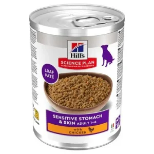 Hill's Science Plan Adult Dog Sensitive Stomach & Skin kana (12 x 370 g)