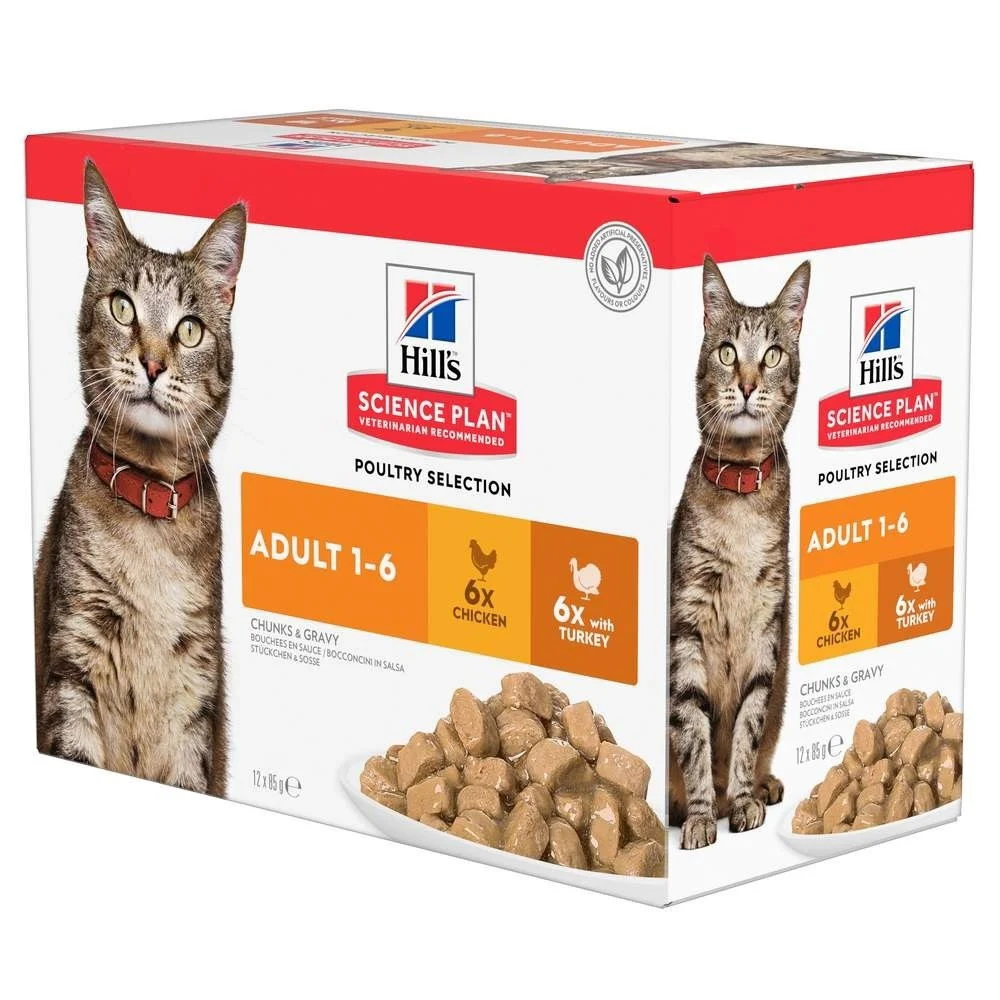 Hill’s SP Feline Poultry Multipack 12 x 85 g