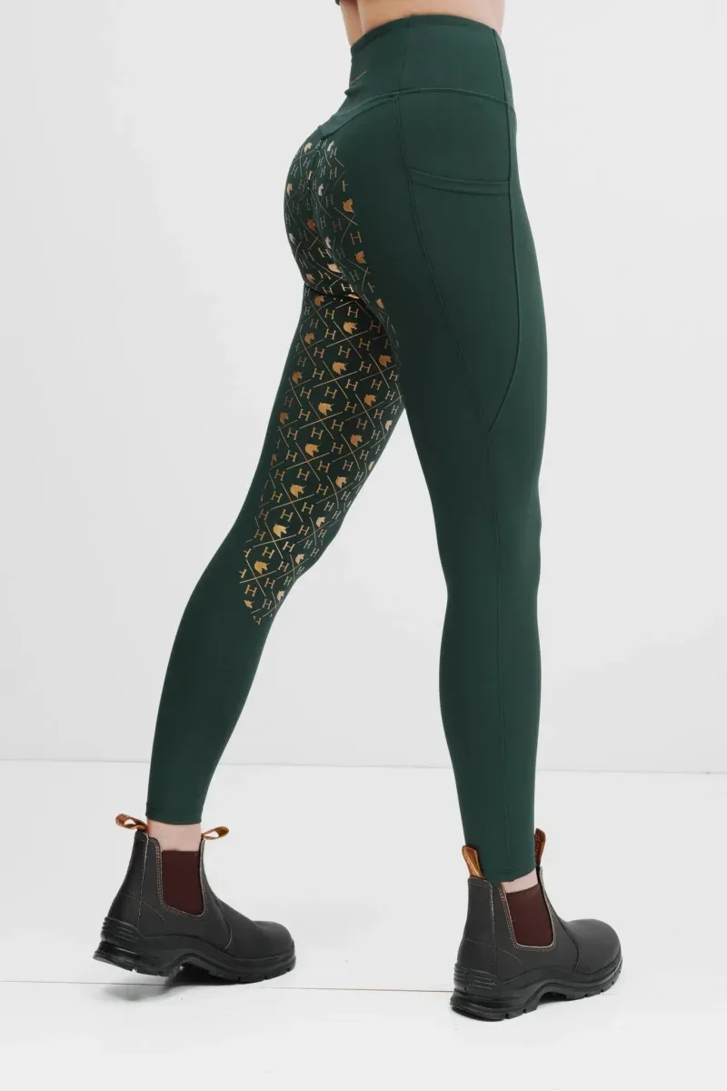 HOH Lola Riding Leggings Green/Gold
