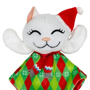 Holiday Crackles Santa Kitty Argyle Kissanlelu