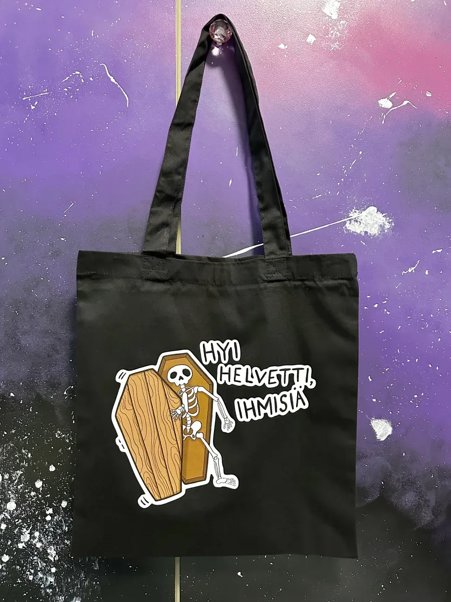 Hyi helvetti, ihmisiä – Kangaskassi
