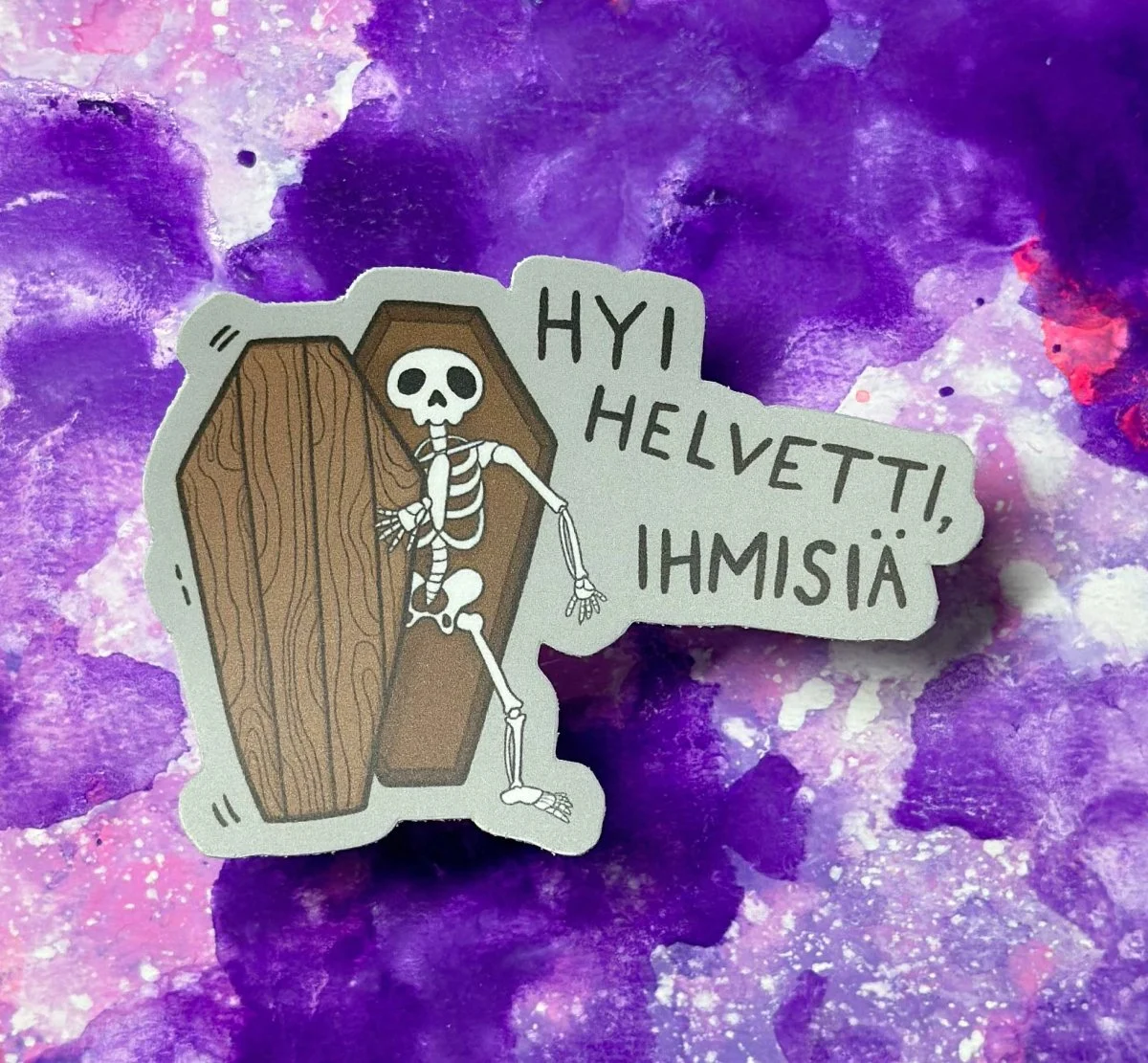 Hyi helvetti, ihmisiä – Säänkestävä tarra