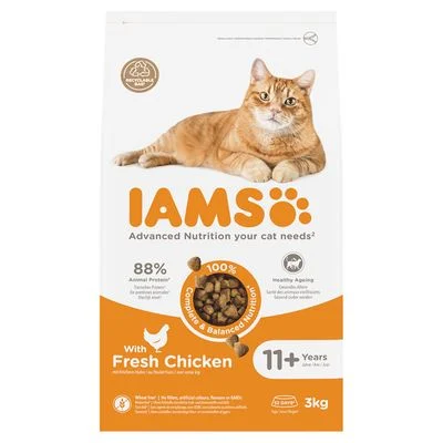 IAMS Advanced Nutrition Senior Cat 11+ kana 3 kg