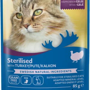 Indoor & Sterilised Turkey in Jelly V氓tfoder 85g