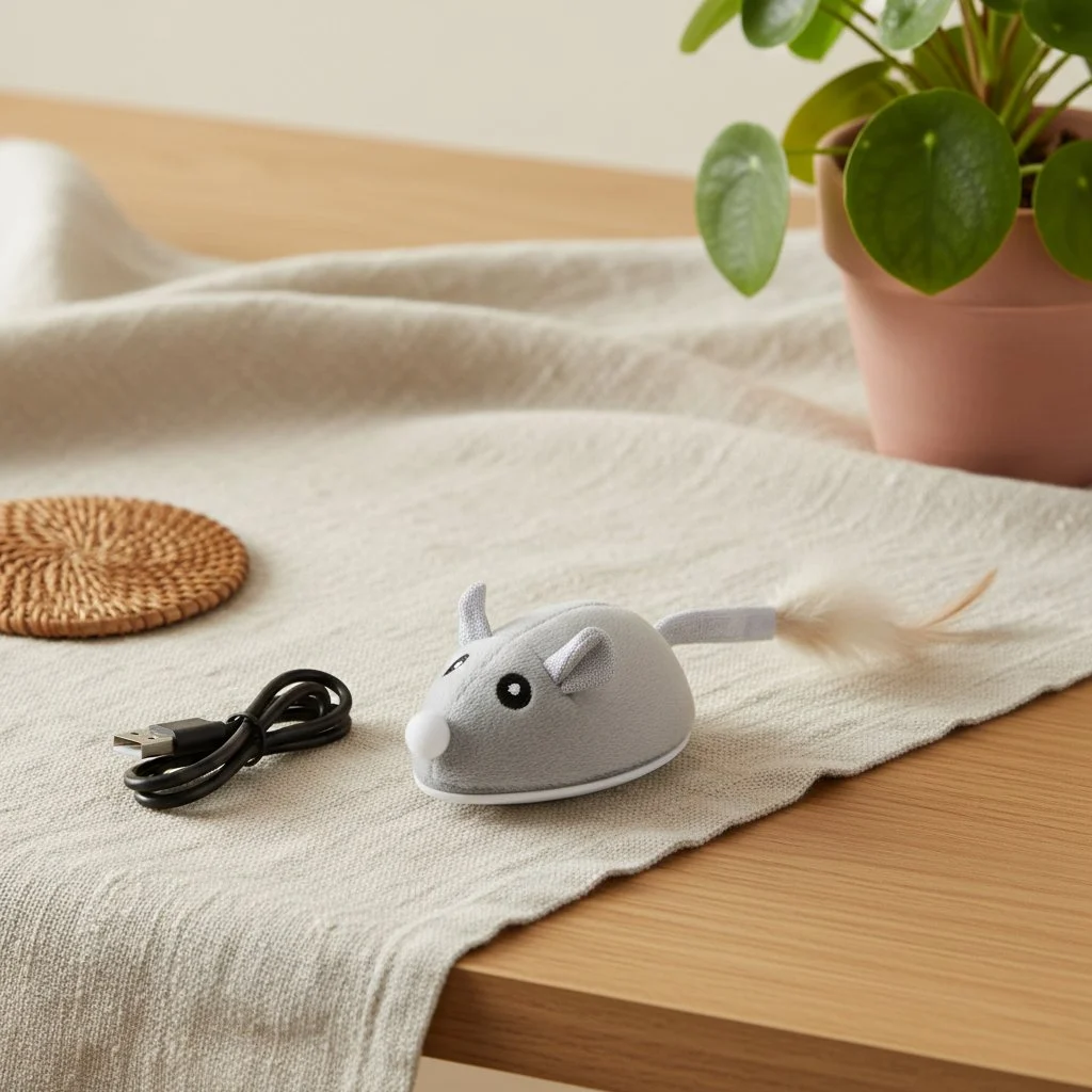 Interaktiivinen kissan lelu, ladattava USB-hiiri