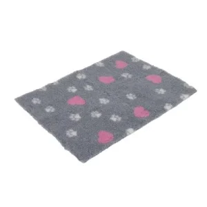 Isobed zooplus -lemmikinpeitto, tassunkuvia ja sydämiä P 75 x L 50 cm