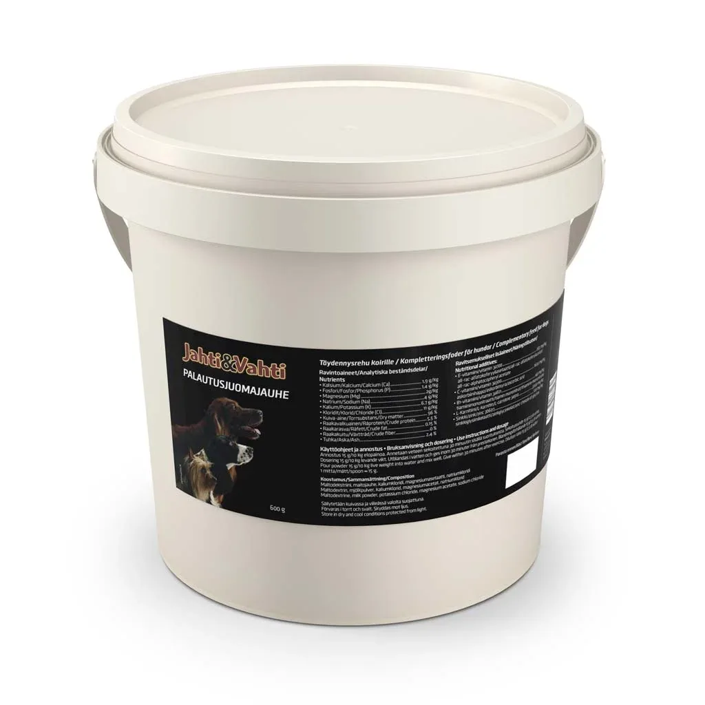 Jahti&Vahti Palautusjuomajauhe 600 g RIKKOONTUNUT