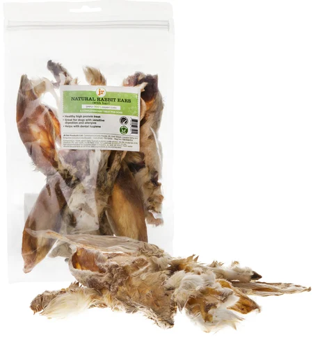 JR Pet Rabbit Ears With Hair – Jäniksenkorvat karvoilla 100g