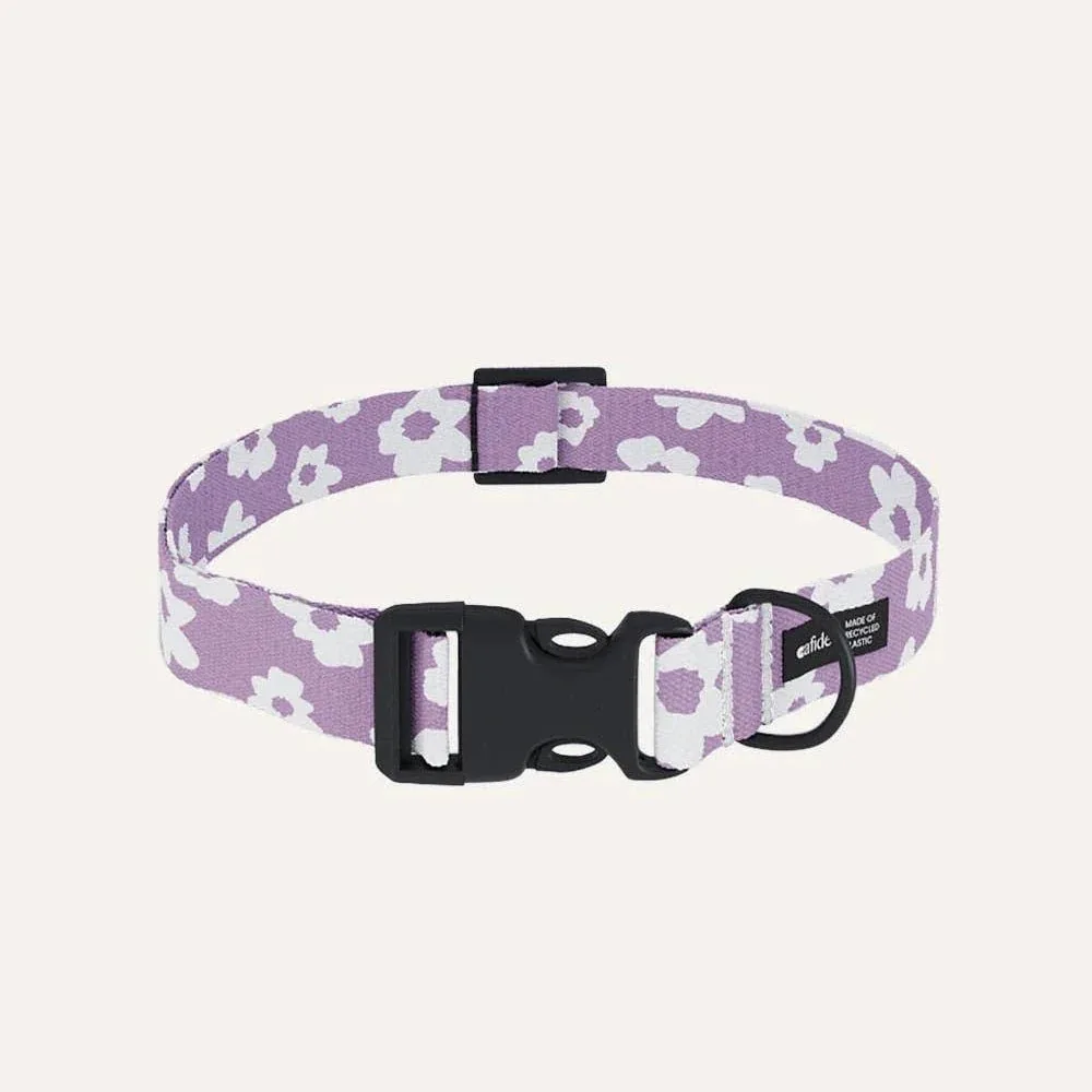 Juno -kierrätetty PET kaulapanta, violetti kukka