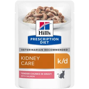 k/d Kidney Care Salmon m盲rk盲ruoka kissalle 12x85g