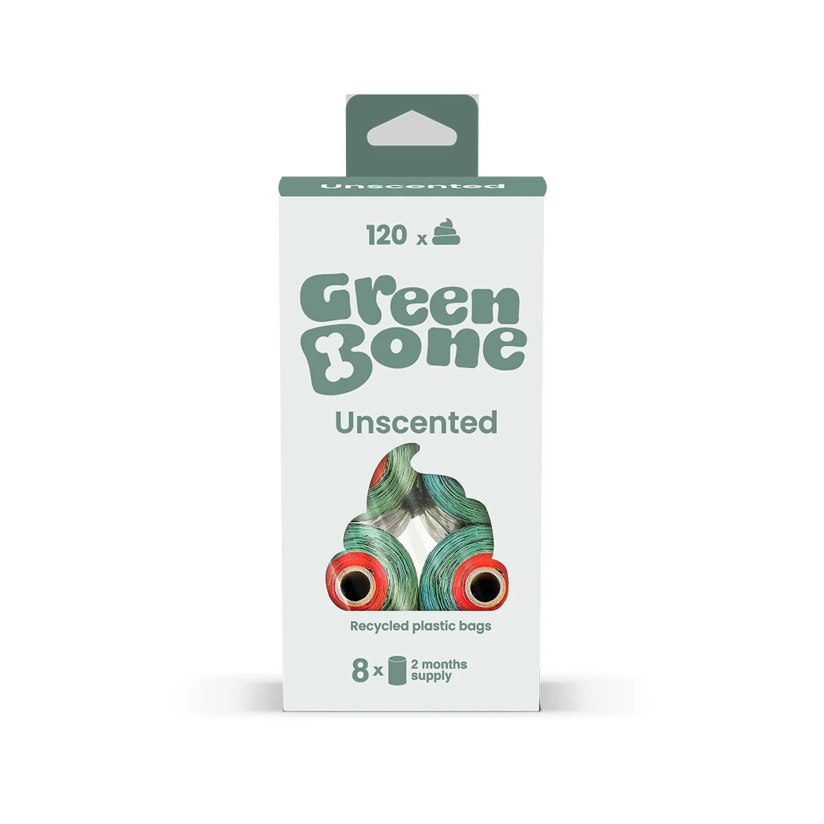 Kakkapussit Green Bone, hajustamaton