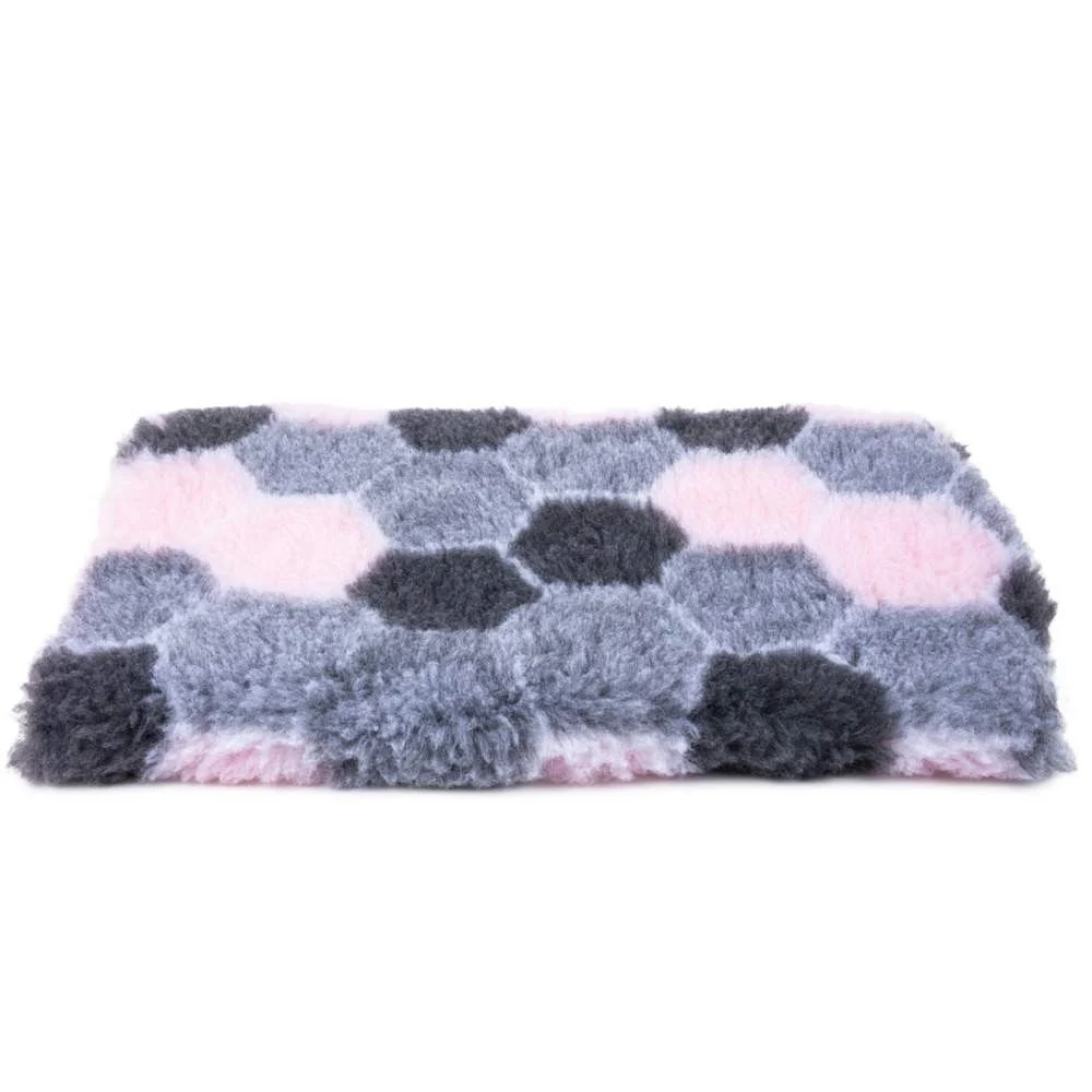 Karva-alusta Little&Bigger Honeycomb, harmaa/pinkki
