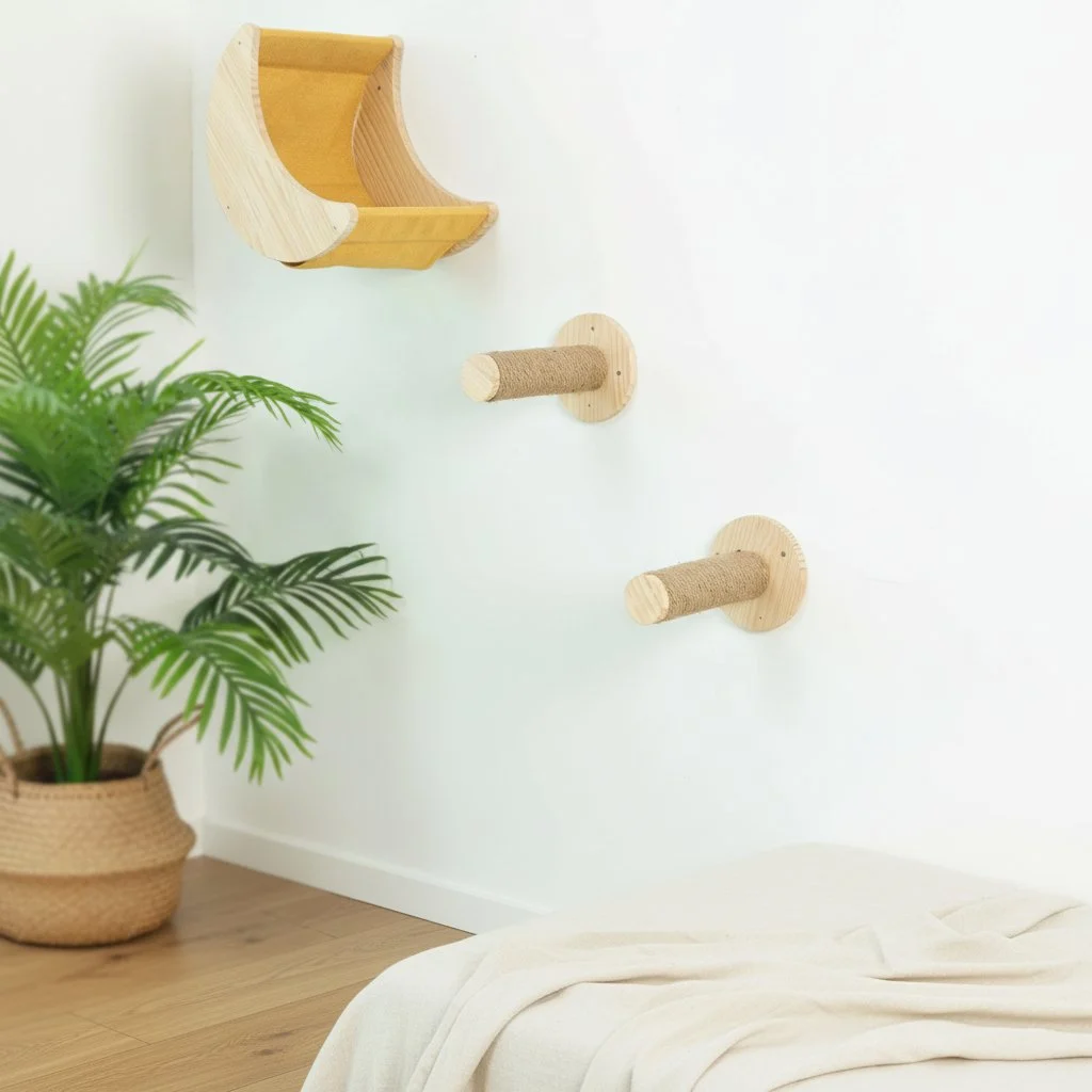 Kestävä design-seinäriippumatto kissalle