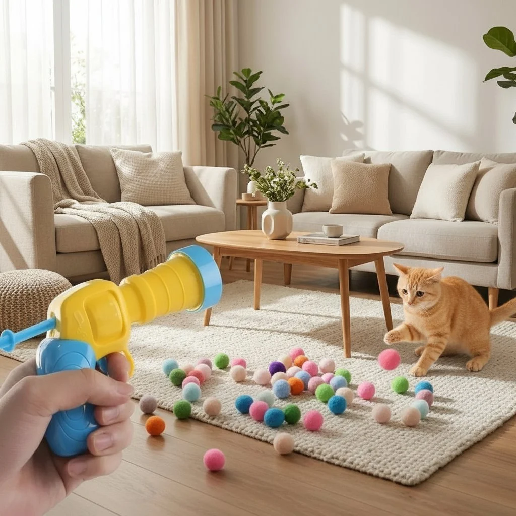 Kissan pallonheitin – automaattinen lelu