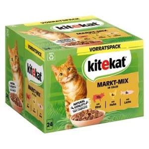 Kitekat Pouches 24 x 85 g Market Mix hyytelössä