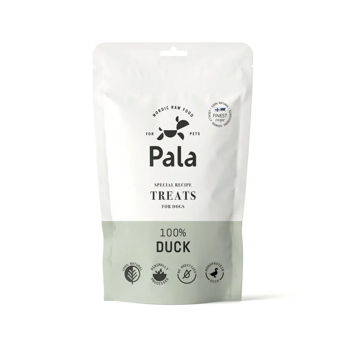 Koiran makupalat, 100% ankka