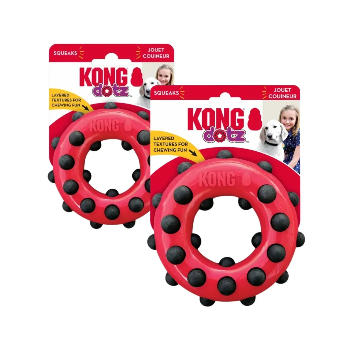 KONG Dotz Circle – Rengasmuotoinen purulelu