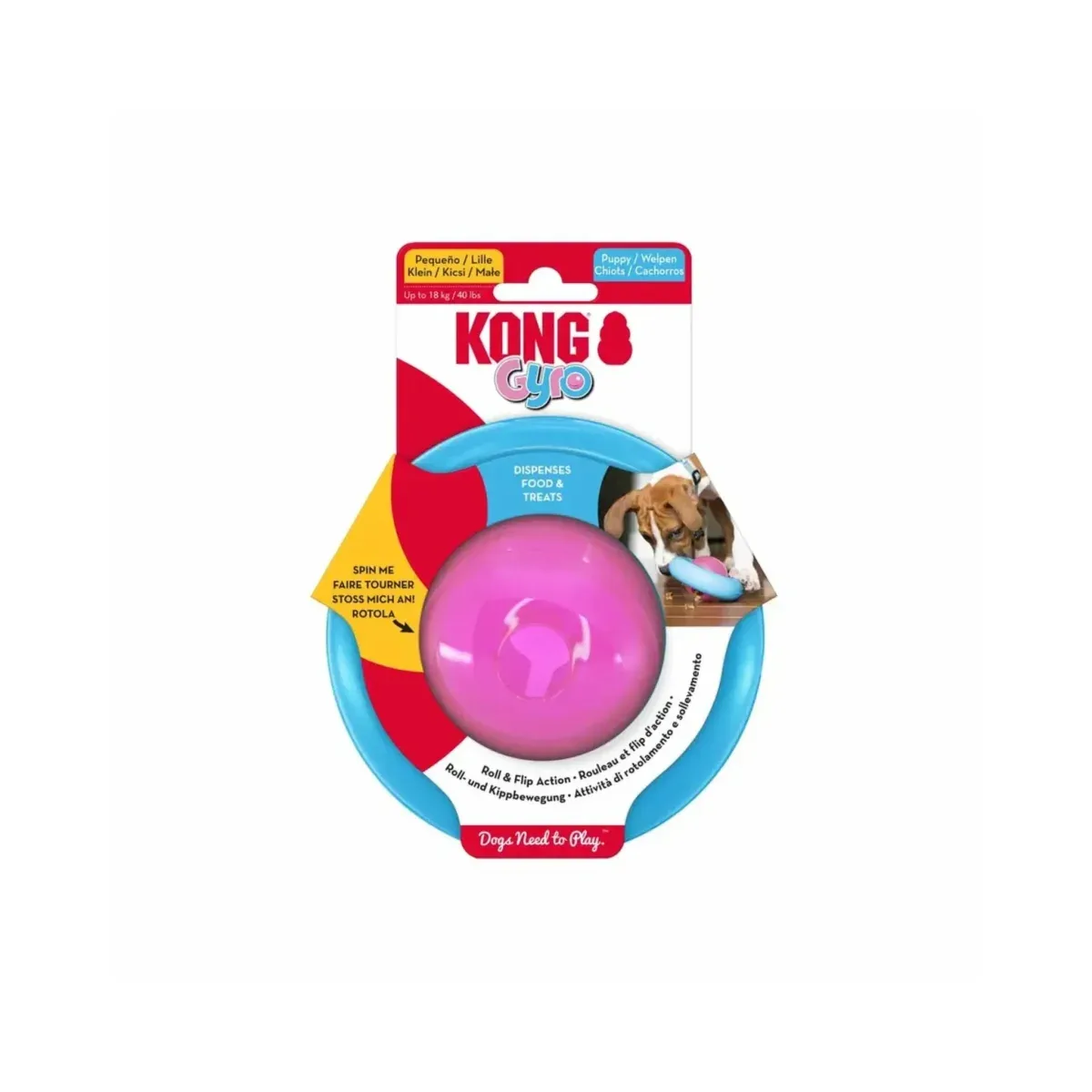 Kong Puppy Gyro – Pentujen aktivointilelu