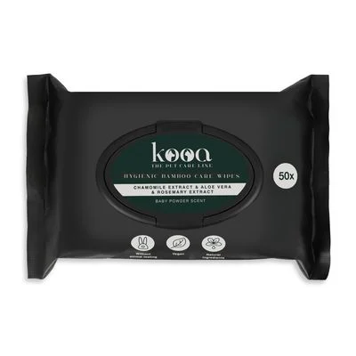 kooa -bambukuituiset hygieniapyyhkeet vauvapuuterin tuoksu