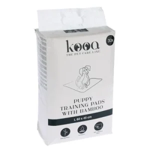 kooa-pissa-alusta koiranpennuille bambukuitukankaasta M: P 45 x L 30 cm, 30 kpl