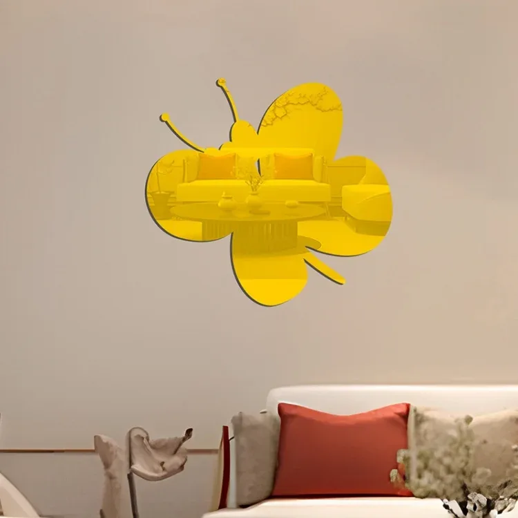 Koristepeilisarja 3D Butterfly Gold