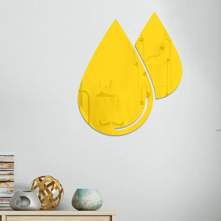 Koristepeilisarja 3D Drop 2kpl/Set Gold