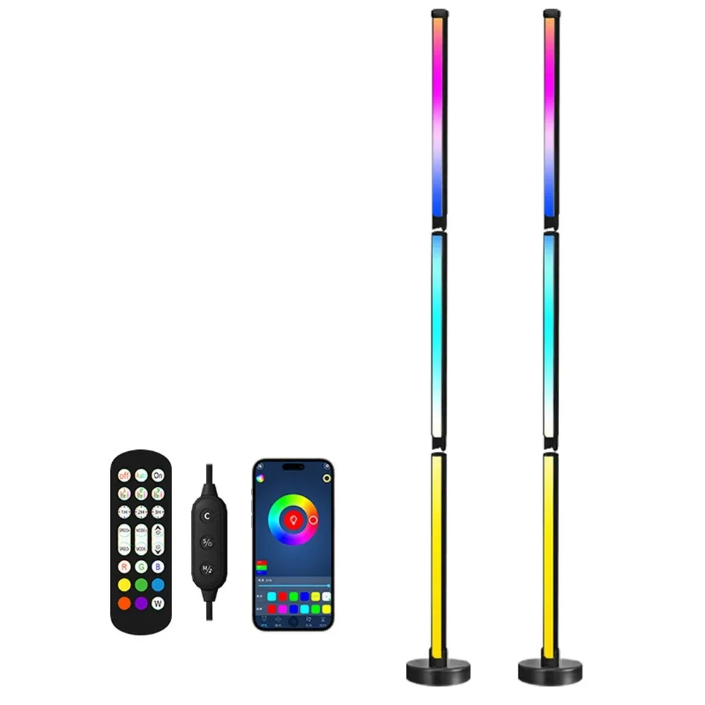 Lattialamppu RGB 122 Cm 2 Kpl
