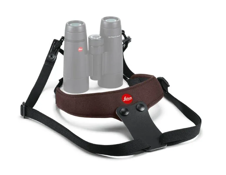 Leica Sport Binocular Strap chocolate brown neoprene – kiikarivaljaat, väri ruskea