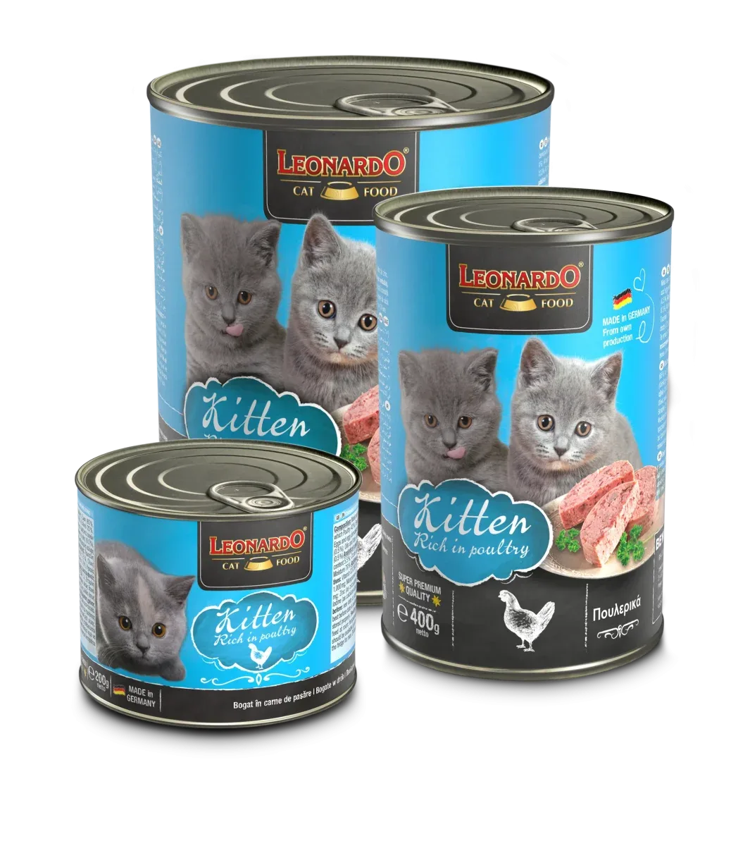 Leonardo Kitten Rich in Poultry 6kpl/LEVY