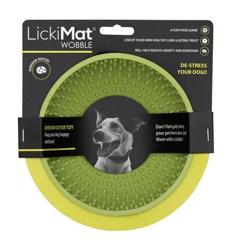 LickiMat Wobble Aktivoiva ruokakuppi 17x17x8cm vihreä