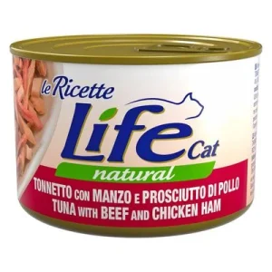 Life Cat 'Le Ricette' 4 x 150 g märkänä kissalle Tonnikala, naudanliha, kinkku