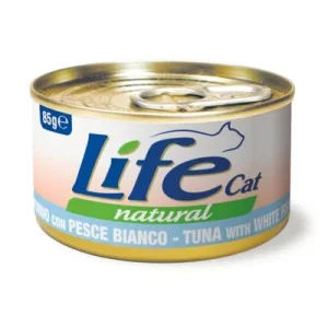 Life Cat Natural Adult 6 x 85 g tonnikala & valkoinen kala