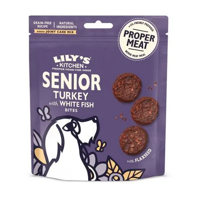 Lily's Kitchen Senior Bites kalkkuna & vaalea kala 70 g