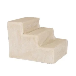 Lionto -lemmikkiportaat pehmeällä plyysipäällisellä beige: L 46 x L 36 x K 34 cm