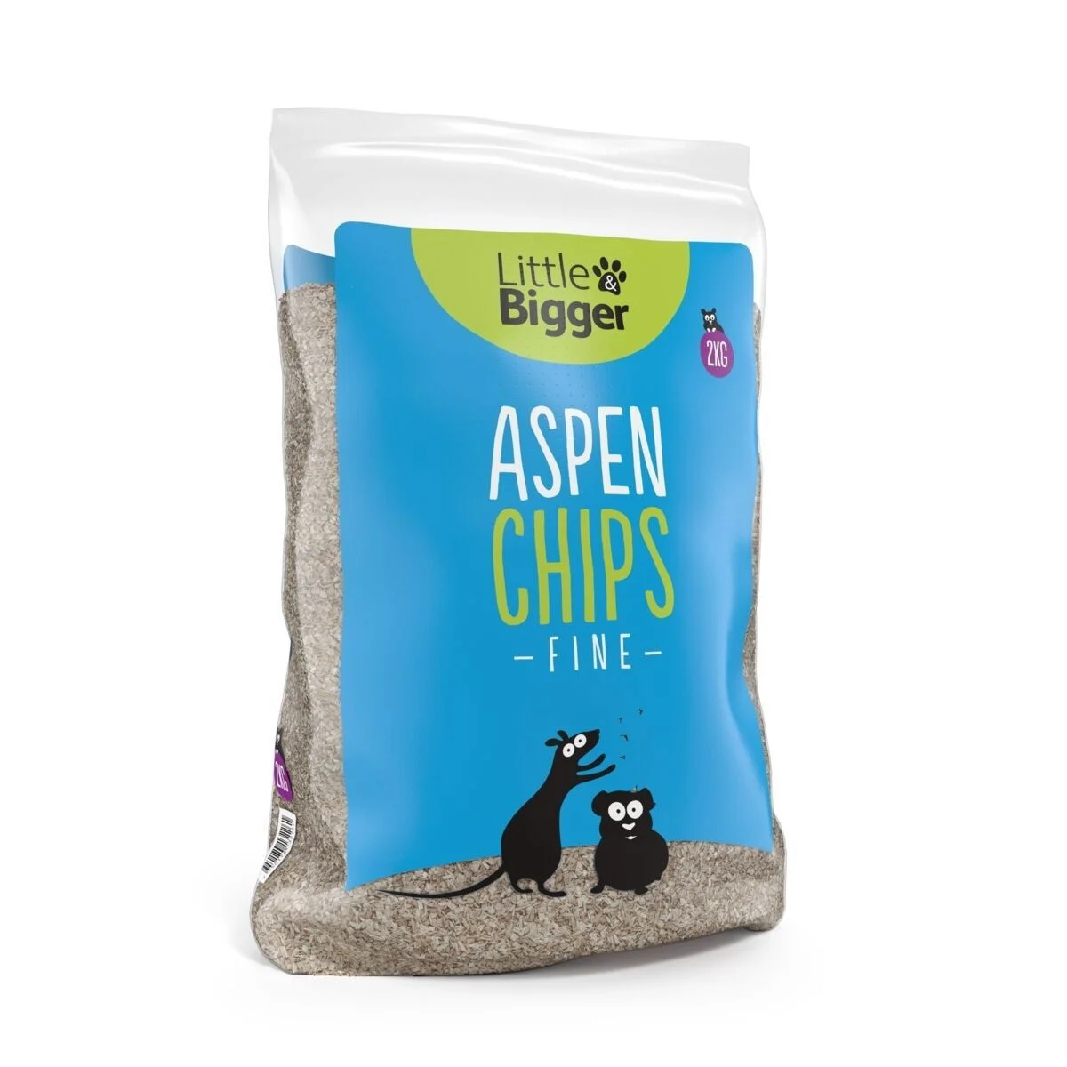 Little&Bigger Aspen chips fine 2 kg