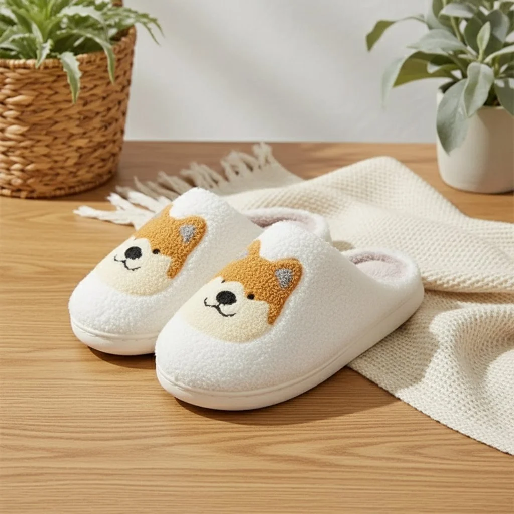 Liukumattomat corgi-pehmotossut