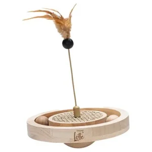 Lotte Winnin suunnittelema puinen kissanlelu Ø 22 x K 30 cm