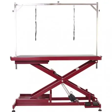 Low-Low Standard Sähköpöytä, pit. 125cm, Musta levy, v-pun. runko