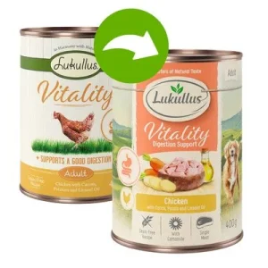 Lukullus Vitality Ruoansulatus: Kana (viljaton)