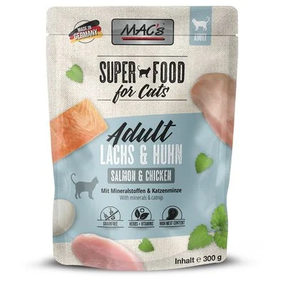 MAC's Cat Pouch -säästöpakkaus 24 x 300 g lohi & kana