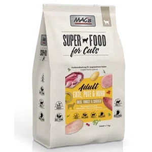 MAC's Superfood for Cats -säästöpakkaus 2 x 7 kg Adult Duck, Turkey & Chicken