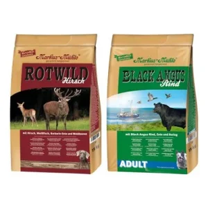 Markus Mühle Black Angus -säästöpakkaus 2 x 15 kg mix: Red Deer & Black Angus