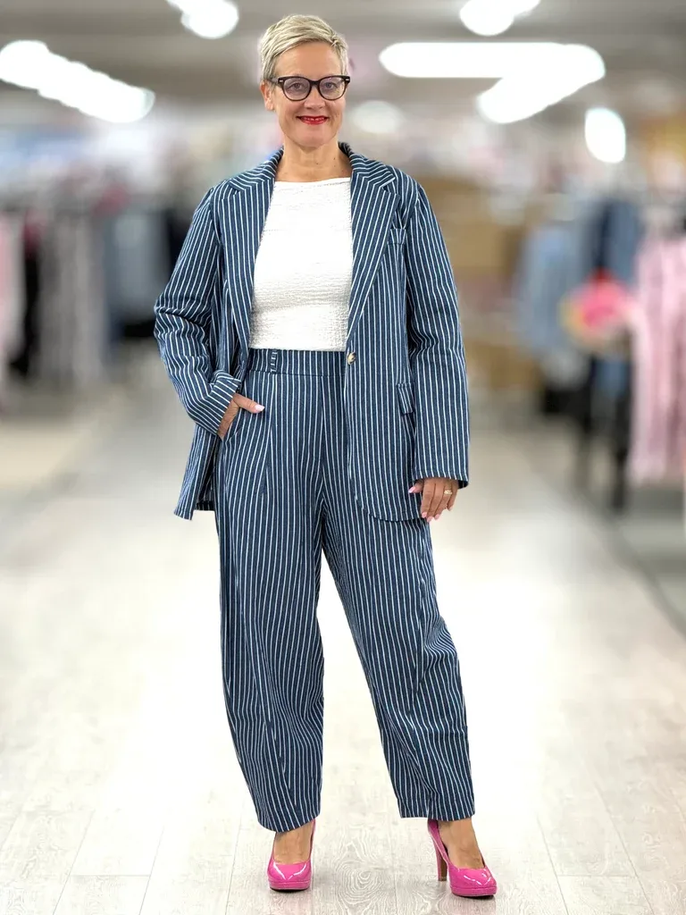 Marta du Chateau Blazer Stripe