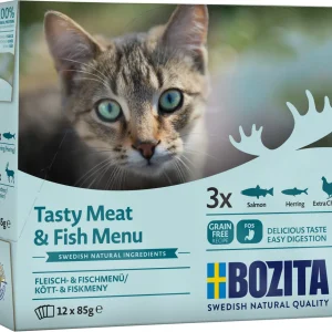 Meat & Fish in Sauce Kissan m盲rk盲ruoka 12x85g