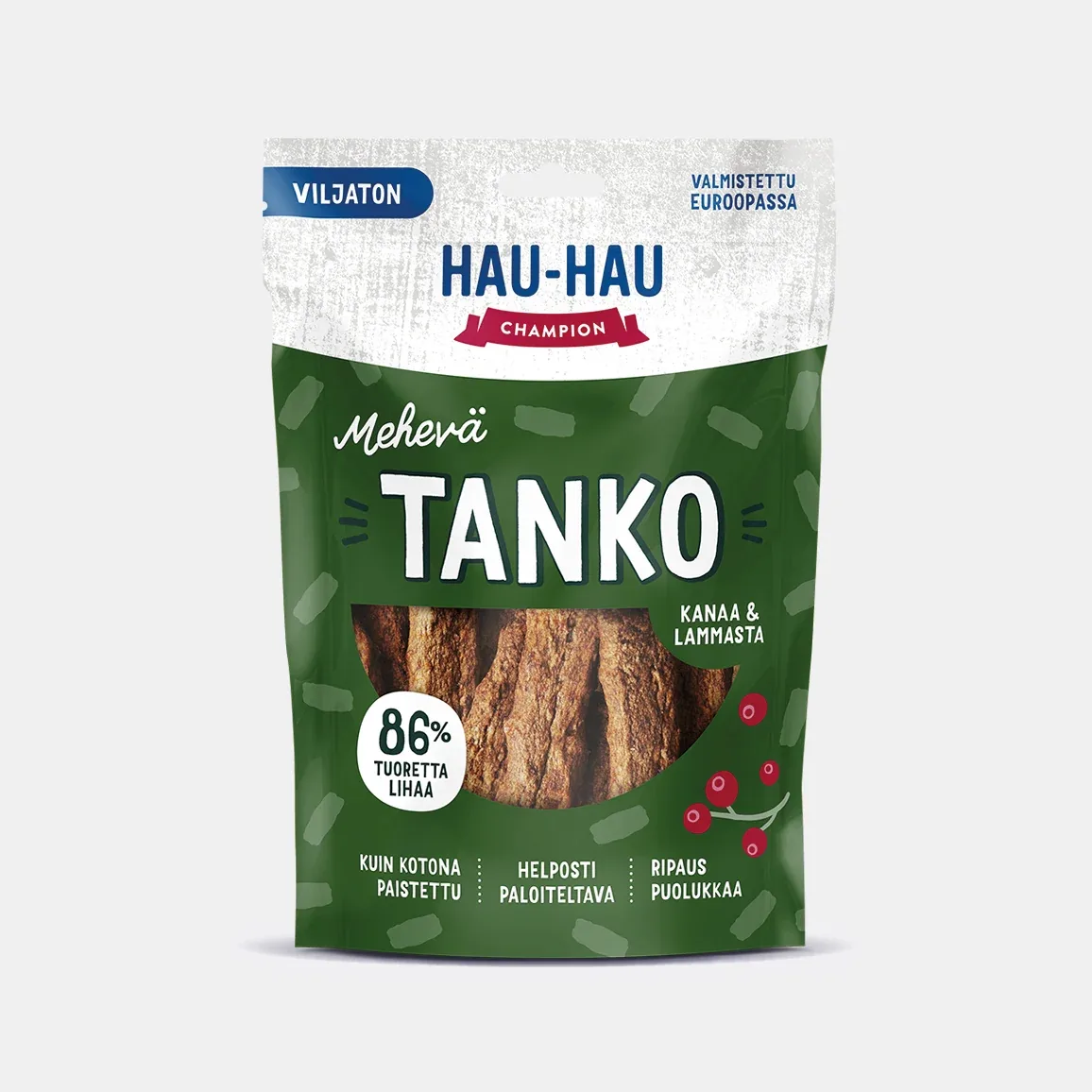 Mehevä Tanko Kanaa ja lammasta viljaton koiran herkku
