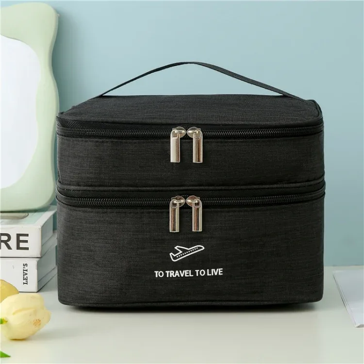 Meikkilaukku 23 cm (Black)