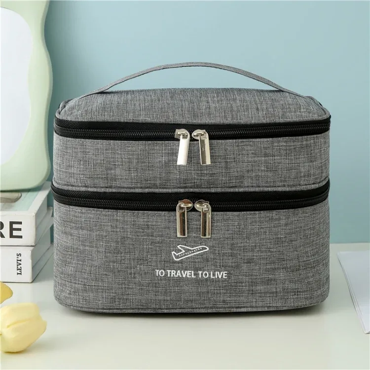 Meikkilaukku 23 cm (Grey)