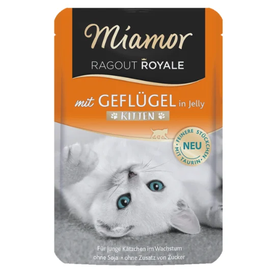 Miamor Ragout Royale Kitten Siipikarja Hyytelössä Märkäruoka 100g