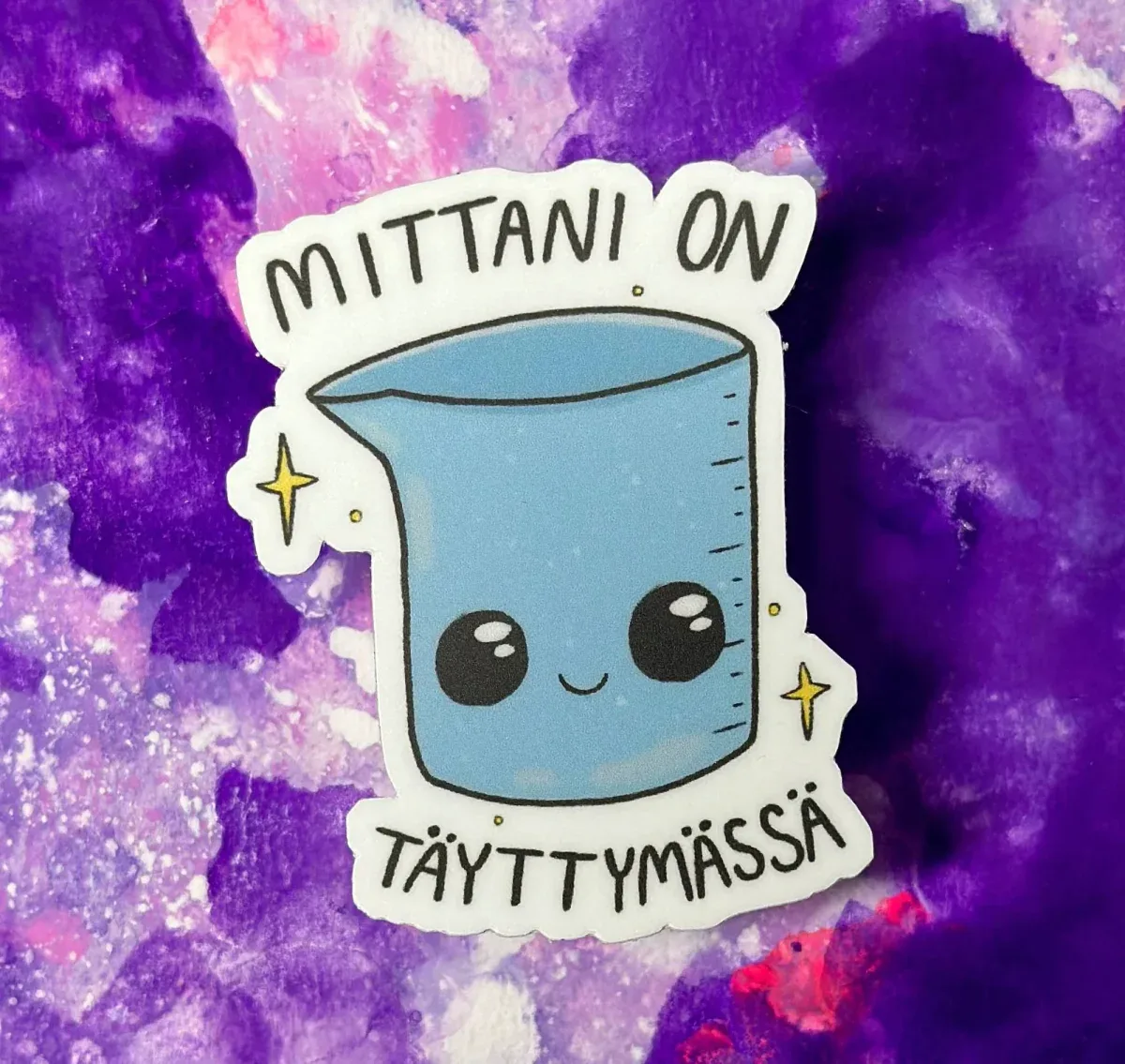 Mittani on täyttymässä – Säänkestävä tarra