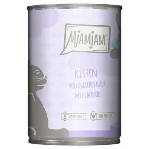 MjAMjAM Kitten 6 x 400 g vasikka ja lohiöljy